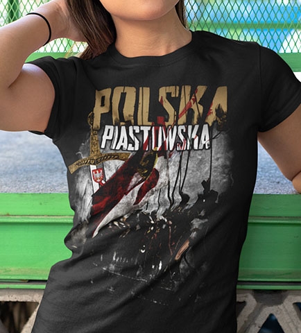Koszulka damska termoaktywna POLSKA PIASTOWSKA